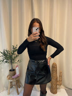 Jupe Constance  vinyle Noir