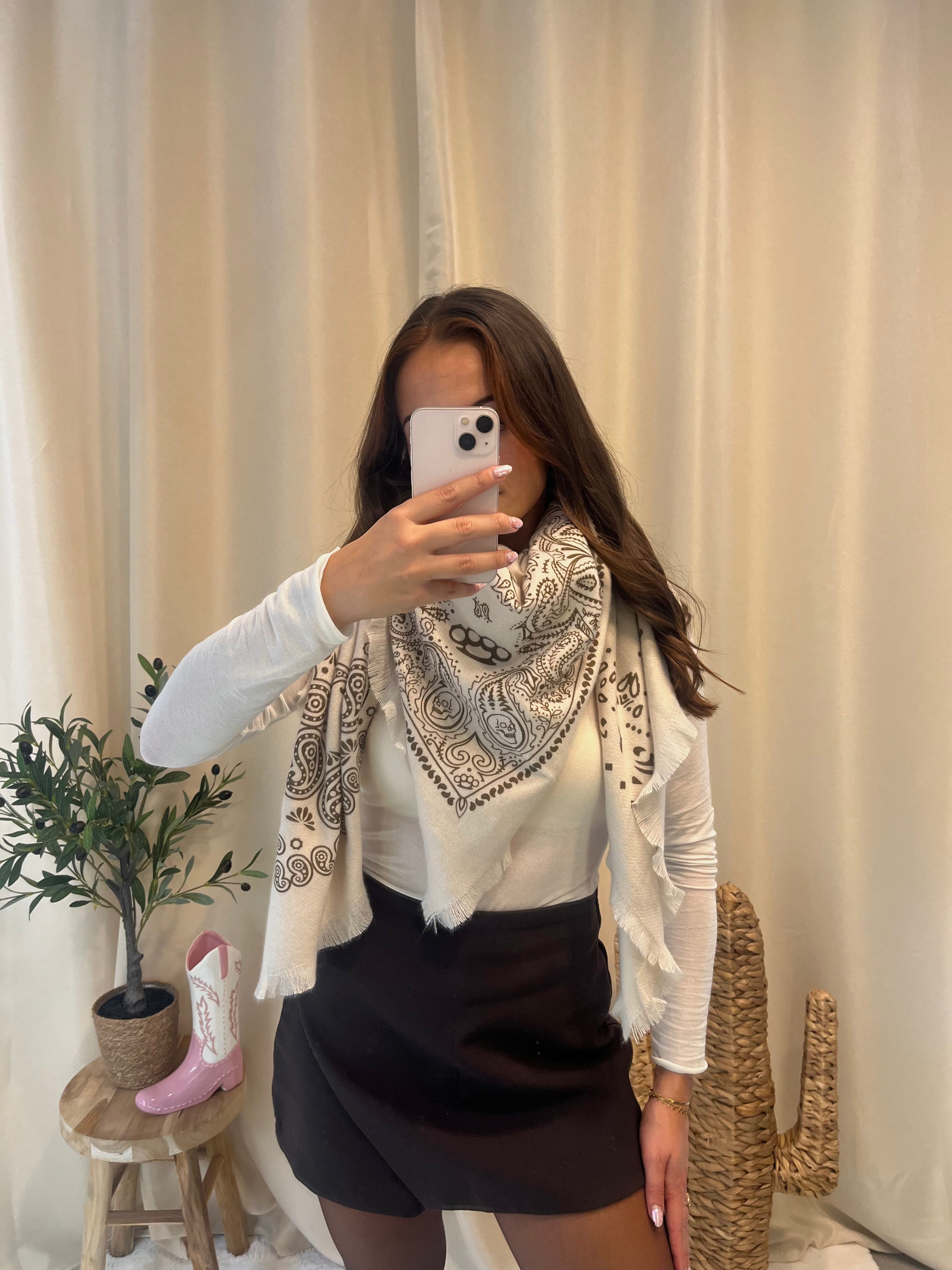 Echarpe BANDANA Beige