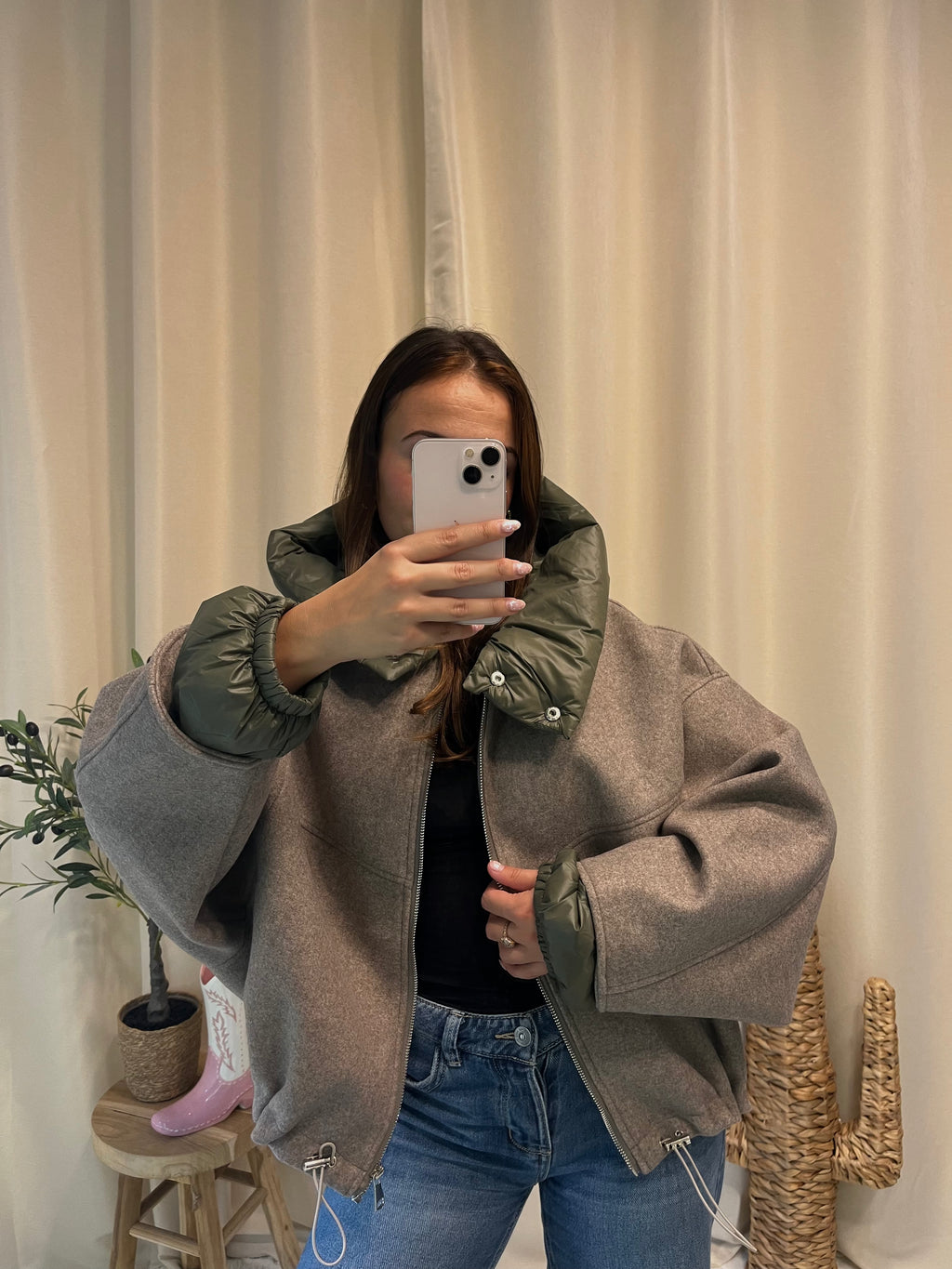 Manteau EDEN Taupe
