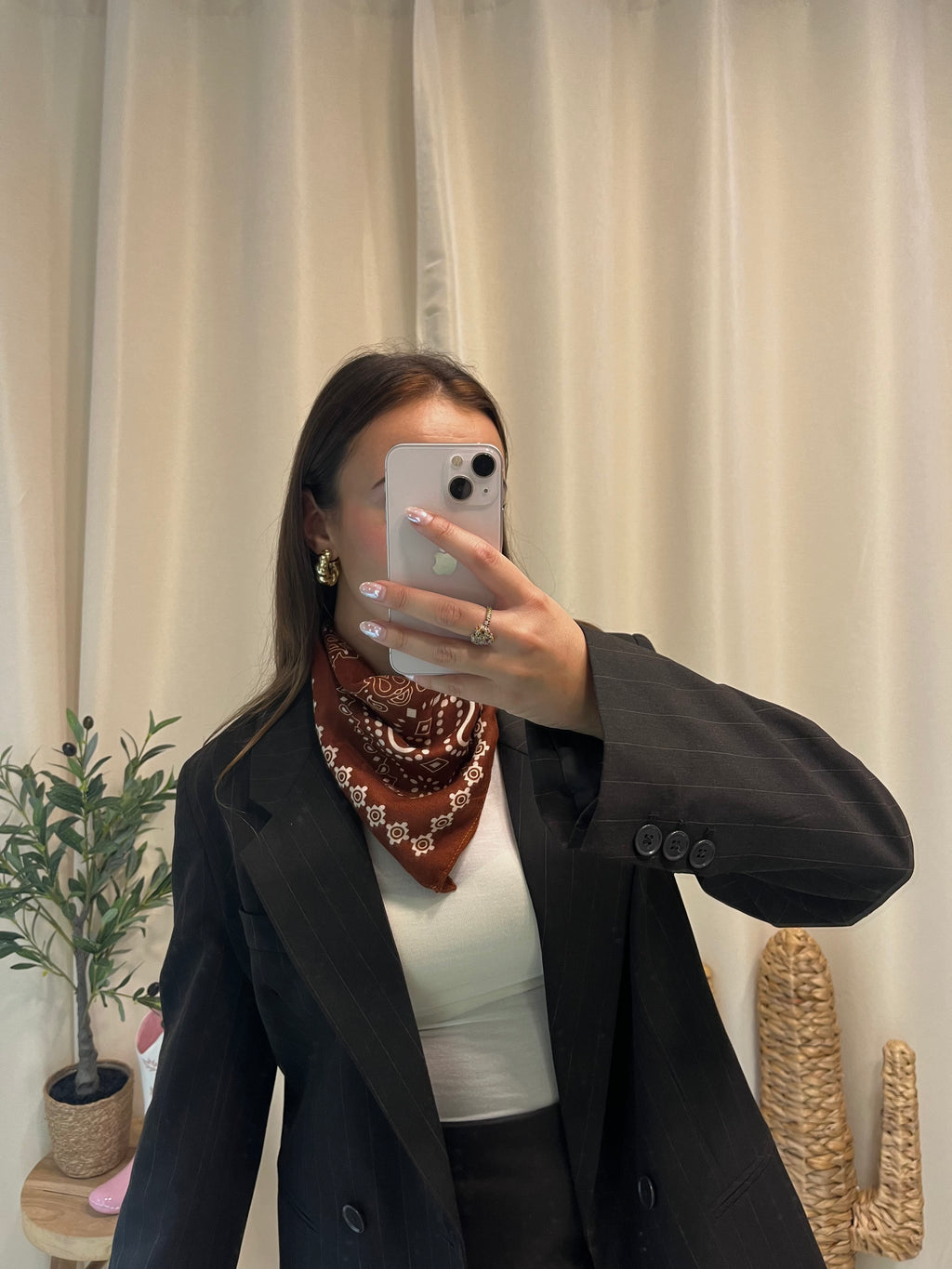 Foulard BANDANA marron