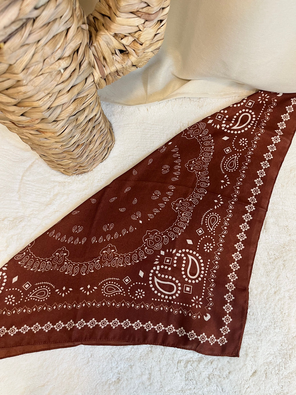 Foulard BANDANA marron