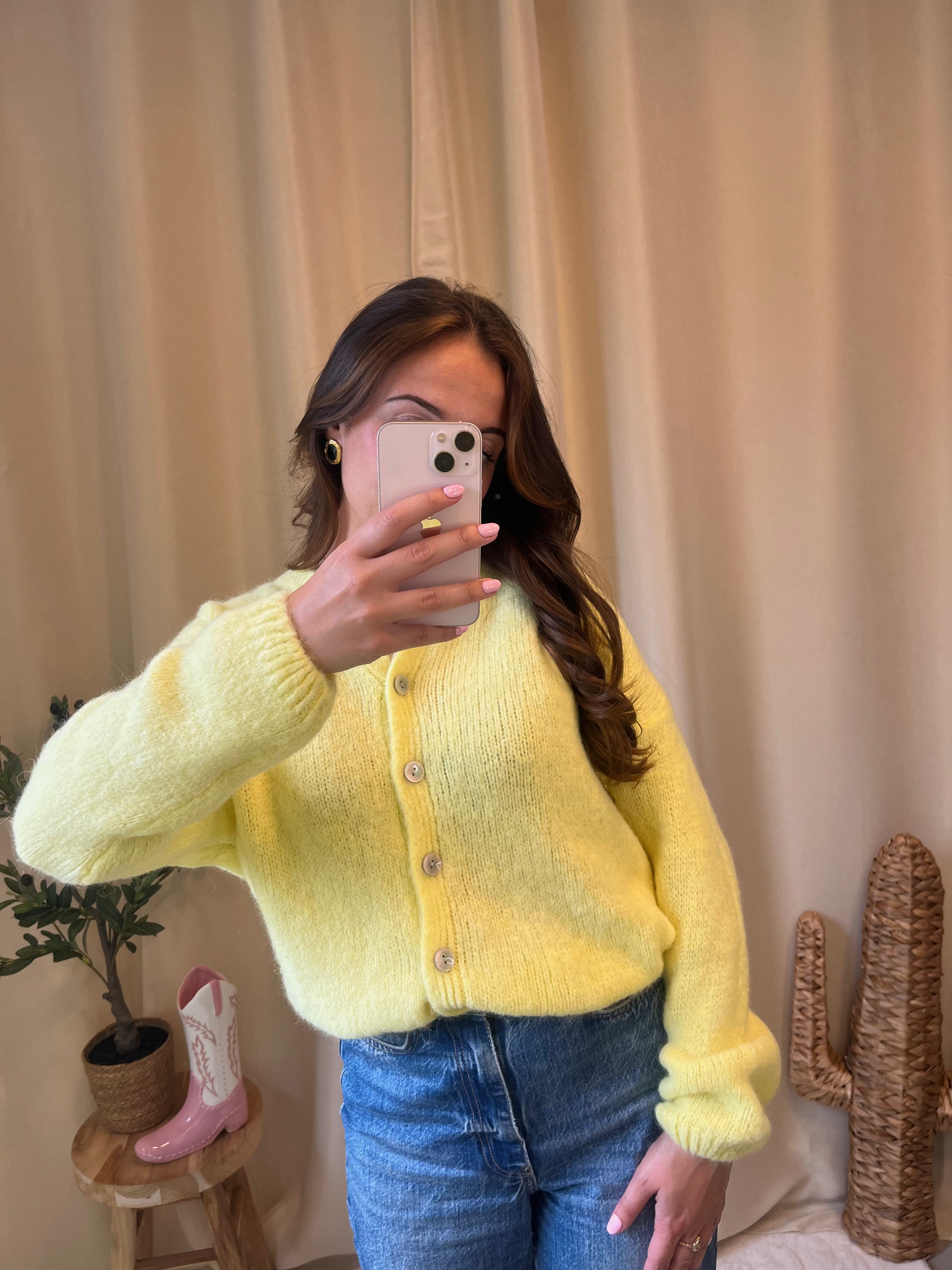 Pull cardigan mohair Romy